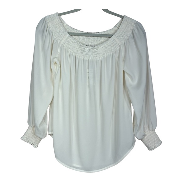 Express Tops - New With Tag Express Off White Long Sleeve Blouse Size S